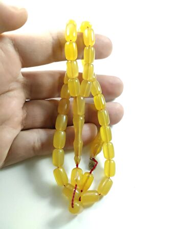 Erkan Çubukçu Usta İşi İmzalı Mühürlü Rengin Zirvesi Bir Sıkma Kehribar