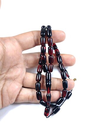 Muhammed Tacir Usta İşi İmzalı Mühürlü Rengin Zirvesi Bir Ateş Kehribar