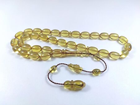 Abdullah Başkale Usta İşi Sikkeli Zar Kehribar Şeffaf Sistemli