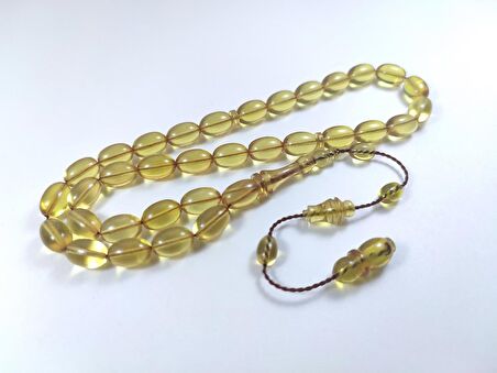 Abdullah Başkale Usta İşi Sikkeli Zar Kehribar Şeffaf Sistemli