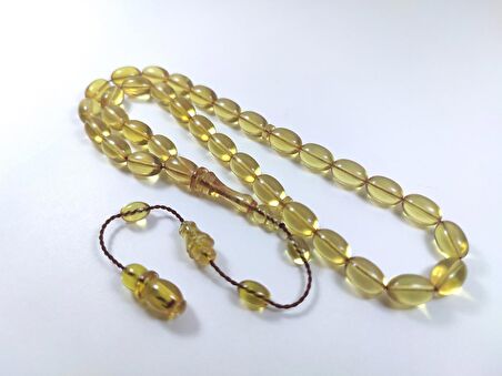 Abdullah Başkale Usta İşi Sikkeli Zar Kehribar Şeffaf Sistemli