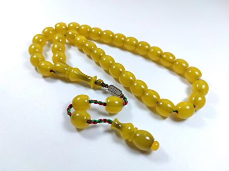 Zeyzun  İmzalı (İmzası Gümüştür) Sıkma Kehribar Beyzi Kesim