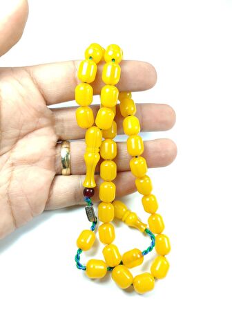 Mahmud Zeyzun Usta İşi İmzalı (İmzası Gümüştür) Sıkma Kehribar Model 2320