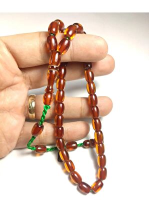 Muhammed Dabbas Usta Eseri Imzalı Mühürlü Sıkma Kehribar Sertifikalı No 4083