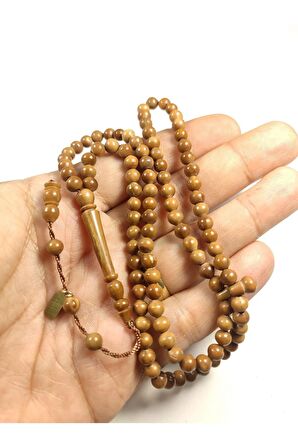 Mustafa Uysal Usta Eseri İmzalı Küçük Boy Kuka Namaz Tesbihi Sertifikalı 4672