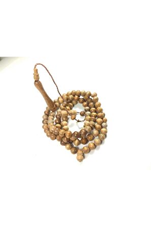 Mustafa Uysal Usta Eseri İmzalı Kay Tule Ağacı Namaz Tesbihi Sertifikalı 4674