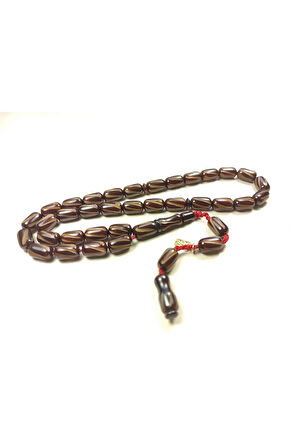 Muhammed Dabbas Usta Eseri İmzalı Kalem Oyma İşçilikli Sıkma Kehribar Sertifikalı 5562