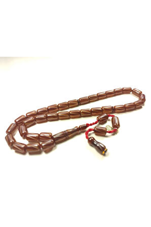 Muhammed Dabbas Usta Eseri İmzalı Kalem Oyma İşçilikli Sıkma Kehribar Sertifikalı 5563