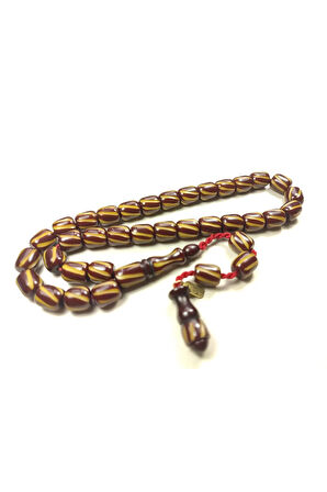 Muhammed Dabbas Usta Eseri İmzalı Kalem Oyma İşçilikli Sıkma Kehribar Sertifikalı 5566