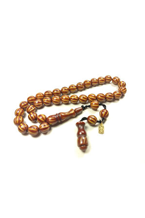 Muhammed Dabbas Usta Eseri İmzalı Kalem Oyma İşçilikli Sıkma Kehribar Sertifikalı 5567