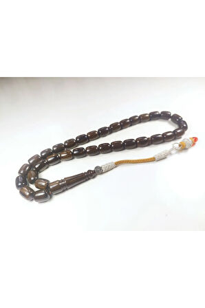 Darabacı Abdullah Usta Eseri Trabzon Kazaziye Püsküllü 3 Kat Cilalı Sıkma Kehribar Sertifikalı 6203