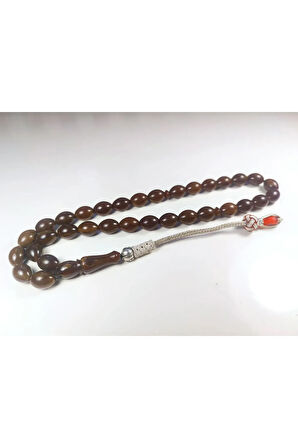 Darabacı Abdullah Usta Eseri Trabzon Kazaziye Püsküllü 3 Kat Cilalı Sıkma Kehribar Sertifikalı 6217