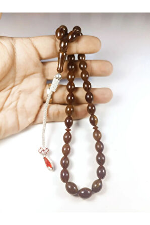 Darabacı Abdullah Usta Eseri Trabzon Kazaziye Püsküllü 3 Kat Cilalı Sıkma Kehribar Sertifikalı 6217