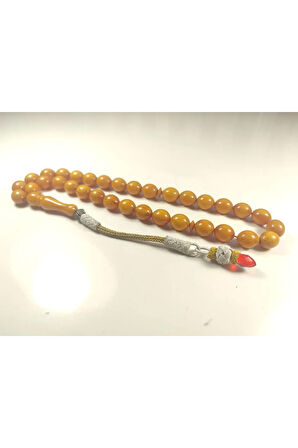 Darabacı Abdullah Usta Eseri Trabzon Kazaziye Püsküllü 3 Kat Cilalı Sıkma Kehribar Sertifikalı 6221