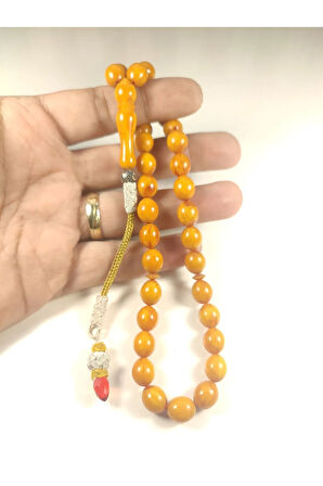 Darabacı Abdullah Usta Eseri Trabzon Kazaziye Püsküllü 3 Kat Cilalı Sıkma Kehribar Sertifikalı 6221