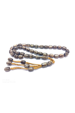 Junaid Hasan Usta Eseri 12 Kat İpe Dizili Sıkma Kehribar Sertifikalı 6258