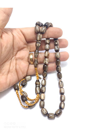 Junaid Hasan Usta Eseri 12 Kat İpe Dizili Sıkma Kehribar Sertifikalı 6258