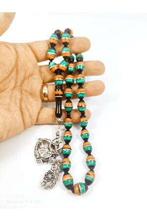 Hakan Kaya Usta Eseri İri Boy 2 Kat Cilalı Mineli ve Gümüş Sarmal Kuka Sertifikalı 6332