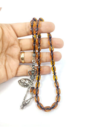 Bu Fiyata Yok! Şevket Alkan Usta Eseri Full Kalem İşçilikli Ateş-i Kehribar Sertifikalı 6366