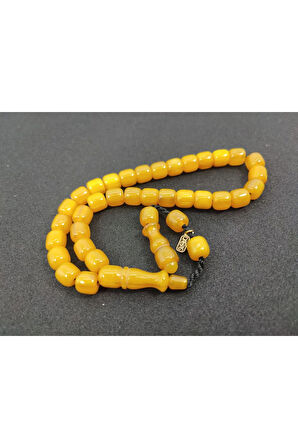 Muhammed Dabbas Usta Eseri İmzalı 2 Kat Cilalı Sıkma Kehribar Sertifikalı 6382