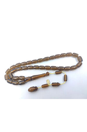 Hayyani Usta Eseri İmzalı 2 Kat Cilalı Rengin Zirvesi Sıkma Kehribar Sertifikalı 6388