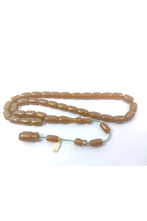 Hayyani Usta Eseri İmzalı 2 Kat Cilalı Rengin Zirvesi Sıkma Kehribar Sertifikalı 6389