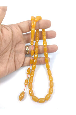 Hayyani Usta Eseri İmzalı 2 Kat Cilalı Rengin Zirvesi Sıkma Kehribar Sertifikalı 6390