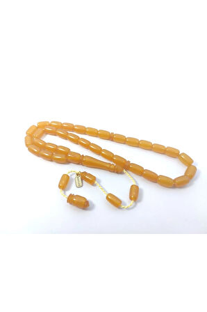 Hayyani Usta Eseri İmzalı 2 Kat Cilalı Rengin Zirvesi Sıkma Kehribar Sertifikalı 6391