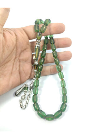 Şevket Alkan Usta Eseri 925 Ayar Gümüş Nakkaş Ateş-i Kehribar Sertifikalı 6394