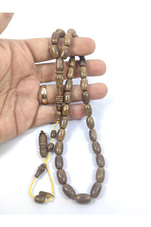 Mustafa Uysal Usta Eseri Nadir Tür Halkalı İmame Kafur Ağacı Sertifikalı 6434