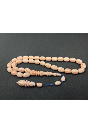 Başka Yerde Yok! Dalgıç Usta Eseri Nadir Malzeme İri Boy Çizgili Fransız Galalit Sertifikalı 6564