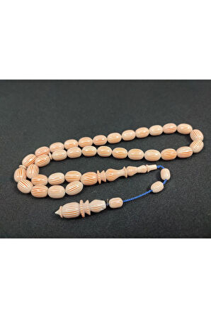 Başka Yerde Yok! Dalgıç Usta Eseri Nadir Malzeme İri Boy Çizgili Fransız Galalit Sertifikalı 6564