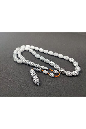 Başka Yerde Yok! Dalgıç Usta Eseri Nadir Malzeme İri Boy Çizgili Fransız Galalit Sertifikalı 6566