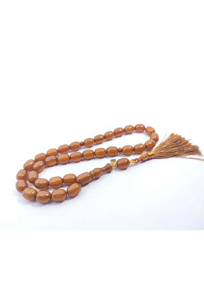 Başka Yerde Yok! Ebu Zeyn Usta Eseri İri Boy 2 Kat Cilalı Sıkma Kehribar Sertifikalı 6675