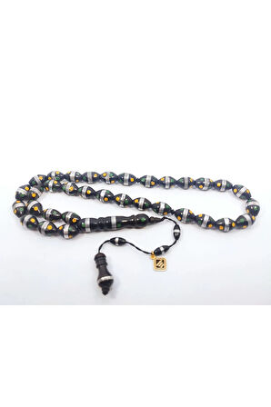 İskeçeli Cemil Usta Eseri 925 Ayar Gümüş Sarmal Mine İşlemeli İri Boy Kuka Sertifikalı İSK6754