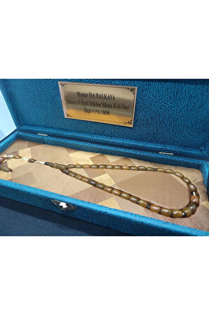 İsa Balkaya Usta Eseri VİP Özel Seri Gömme Kutulu Eski Sıkma Kehribar Sertifikalı 6799