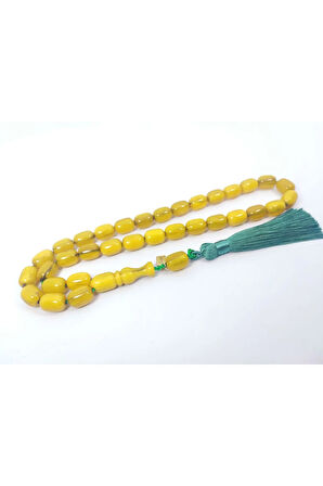 Ebu Zeyn Usta Eseri Eski Usül 12 Kat İpe Dizilmiş İri Boy Sıkma Kehribar Sertifikalı 6818