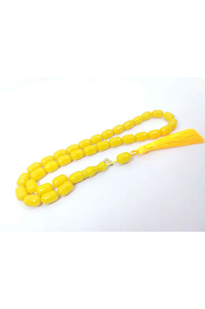 Ebu Zeyn Usta Eseri Eski Usül 12 Kat İpe Dizilmiş İri Boy Sıkma Kehribar Sertifikalı 6819