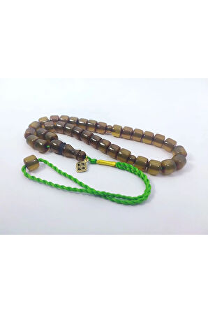 Junaid Hasan Usta Eseri Eski Usül 12 Kat Ipe Dizilmiş Antik Model Sıkma Kehribar Sertifikalı 6827