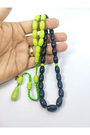 Junaid Hasan Usta Eseri Eski Usül 12 Kat İpe Dizilmiş Antik Model Sıkma Kehribar Sertifikalı 6836