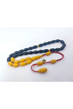 Junaid Hasan Usta Eseri Eski Usül 12 Kat İpe Dizilmiş Antik Model Sıkma Kehribar Sertifikalı 6838