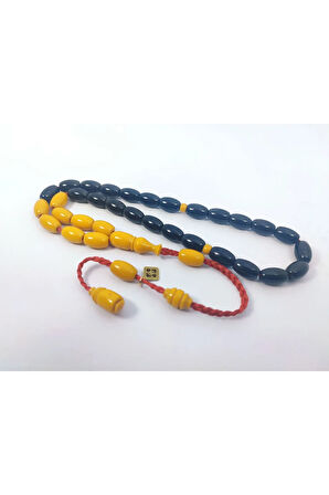 Junaid Hasan Usta Eseri Eski Usül 12 Kat İpe Dizilmiş Antik Model Sıkma Kehribar Sertifikalı 6838