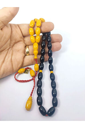 Junaid Hasan Usta Eseri Eski Usül 12 Kat İpe Dizilmiş Antik Model Sıkma Kehribar Sertifikalı 6838