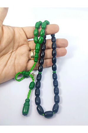 Junaid Hasan Usta Eseri Eski Usül 12 Kat İpe Dizilmiş Antik Model Sıkma Kehribar Sertifikalı 6842