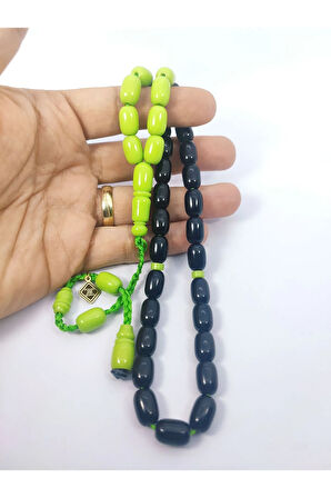 Junaid Hasan Usta Eseri Eski Usül 12 Kat İpe Dizilmiş Antik Model Sıkma Kehribar Sertifikalı 6847