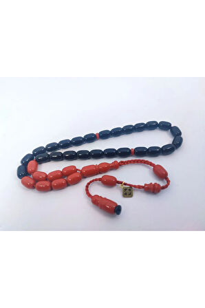 Junaid Hasan Usta Eseri Eski Usül 12 Kat İpe Dizilmiş Antik Model Sıkma Kehribar Sertifikalı 6849