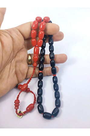 Junaid Hasan Usta Eseri Eski Usül 12 Kat İpe Dizilmiş Antik Model Sıkma Kehribar Sertifikalı 6849