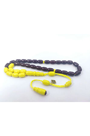 Junaid Hasan Usta Eseri Eski Usül 12 Kat İpe Dizilmiş Antik Model Sıkma Kehribar Sertifikalı 6852