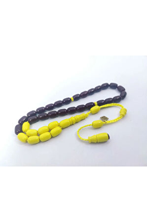 Junaid Hasan Usta Eseri Eski Usül 12 Kat İpe Dizilmiş Antik Model Sıkma Kehribar Sertifikalı 6852