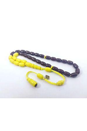 Junaid Hasan Usta Eseri Eski Usül 12 Kat İpe Dizilmiş Antik Model Sıkma Kehribar Sertifikalı 6852